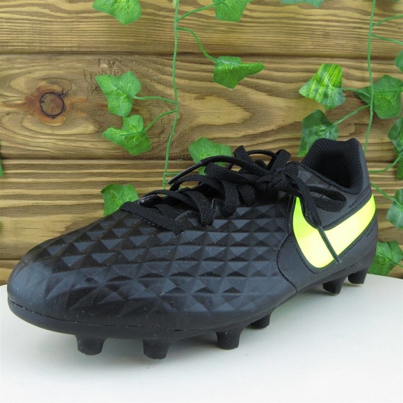 Nike Boys Cleat Shoes Athletic Black Synthetic Lace Up Size‎ Y 5.5 Medium - Picture 1 of 7